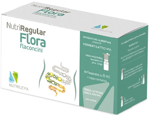 NUTRIREGULAR FLORA 10 FLACONCINI 8 ML - farmasconti.eu