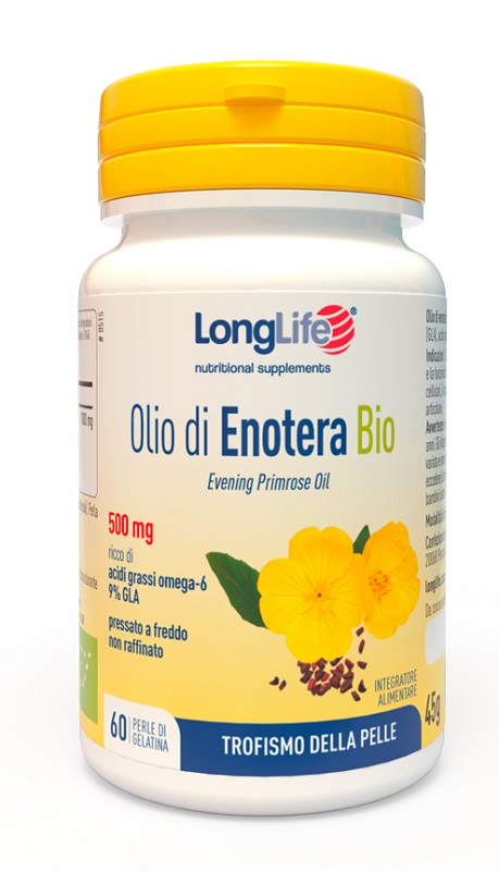 LONGLIFE OLIO ENOTERA BIO 500 MG 60 PERLE IN GELATINA - farmasconti.eu