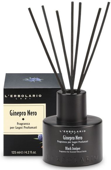 GINEPRO NERO FRAGRANZA LEGNI PROFUMATI CON BASTONCINI 125 ML - farmasconti.eu