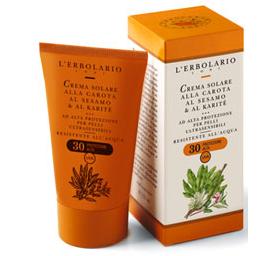 CREMA SOLARE CAROTA/SESAMO/KARITE' SPF30 125 ML - farmasconti.eu