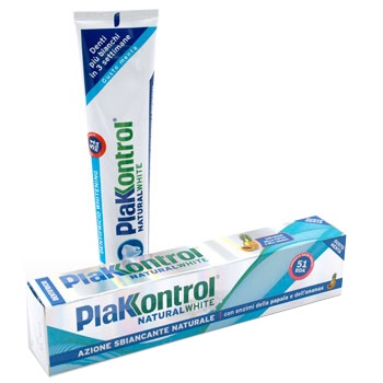 PLAKKONTROL NATURAL WHITE DENTIFRICIO 100 G - farmasconti.eu