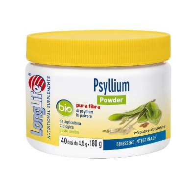 LONGLIFE PSYLLIUM POWDER BIO 180 G - farmasconti.eu