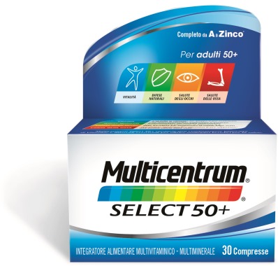 MULTICENTRUM SELECT 50+ 30 COMPRESSE - farmasconti.eu