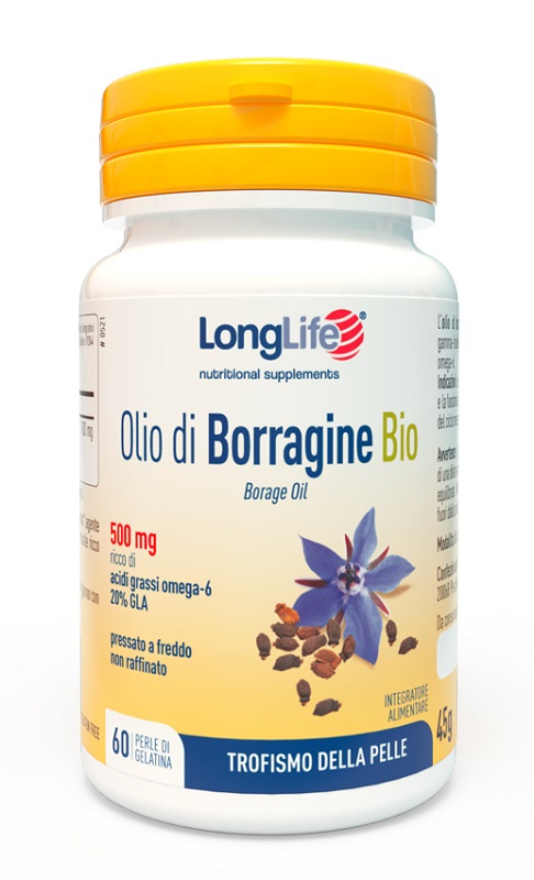 LONGLIFE OLIO BORRAGINE BIO 60 PERLE IN GELATINA - farmasconti.eu