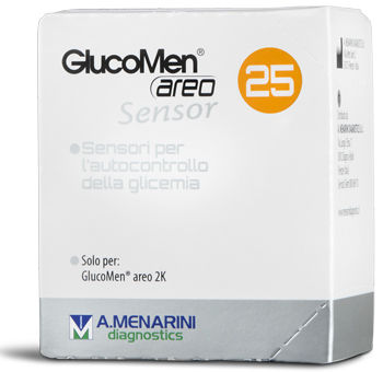 STRISCE MISURAZIONE GLICEMIA GLUCOMEN AREO SENSOR 25 PEZZI - farmasconti.eu