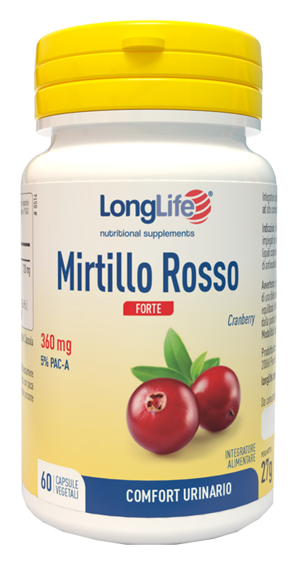 LONGLIFE MIRTILLO ROSSO FORTE 60 CAPSULE - farmasconti.eu