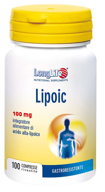 LONGLIFE LIPOIC 100 MG 100 CAPSULE RIVESTITE DA 400 MG - farmasconti.eu