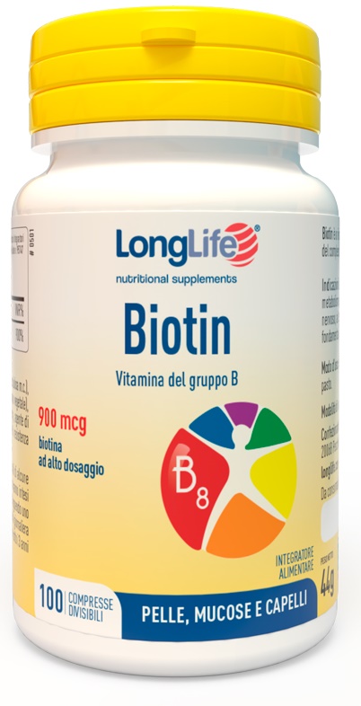 LONGLIFE BIOTIN 900 MCG 100 COMPRESSE - farmasconti.eu