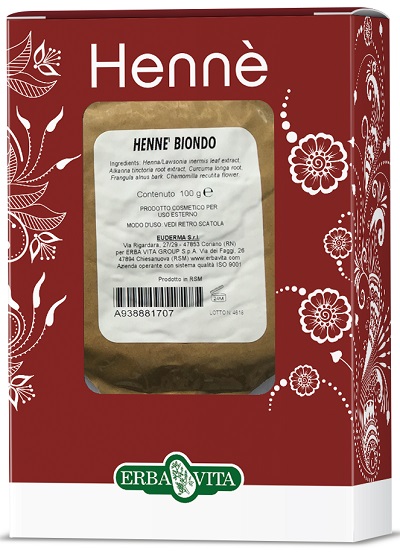 HENNE COLORANTE CAPELLI BIONDO 100 G - farmasconti.eu