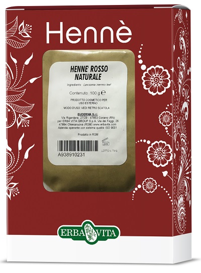 HENNE COLORANTE CAPELLI ROSSO NATURALE 100 G - farmasconti.eu
