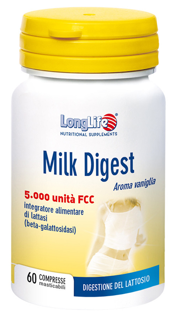 LONGLIFE MILK DIGEST 60 COMPRESSE MASTICABILI - farmasconti.eu