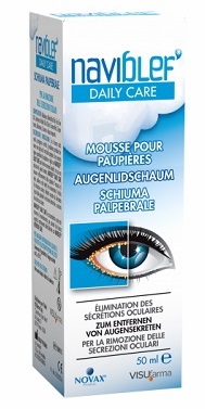 NAVIBLEF DAILY CARE SCHIUMA PER RIMOZIONE SECREZIONI OCULARI DA PALPEBRE E CIGLIA 50 ML - farmasconti.eu