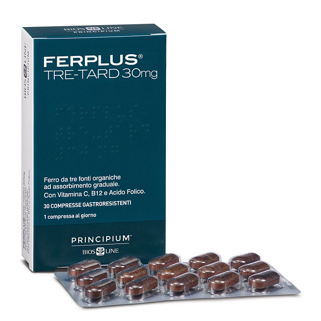 PRINCIPIUM FERPLUS TRE RETARD 30MG 30 COMPRESSE GASTRORESISTENTI - farmasconti.eu