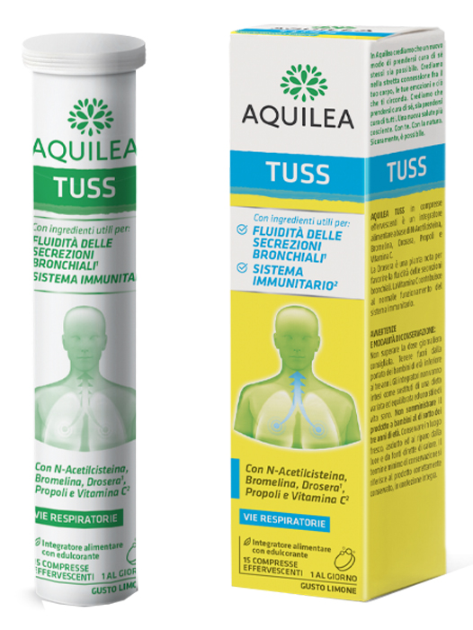 AQUILEA TUSS 15 COMPRESSE EFFERVESCENTI 90 G - farmasconti.eu