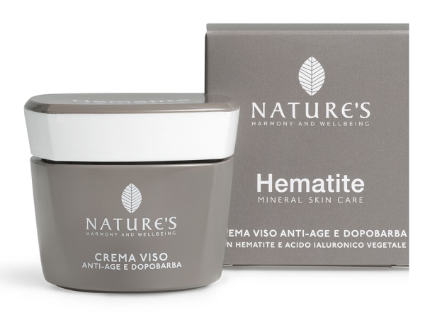 NATURE'S HEMATITE CREMA VISO ANTIAGE DOPOBARBA 50 ML - farmasconti.eu