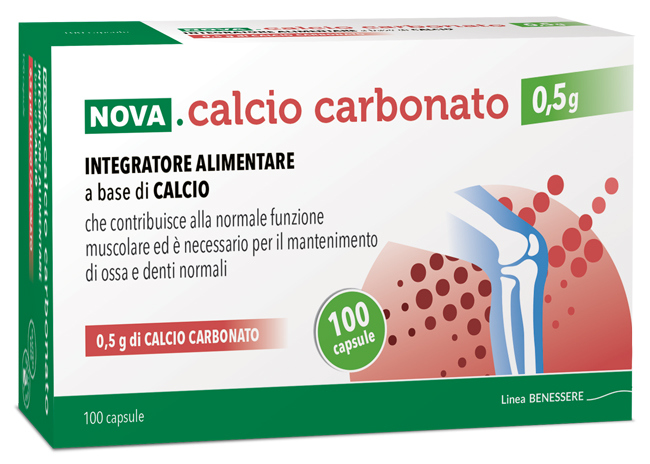 NOVA CALCIO CARBONATO 0,5 G 100 CAPSULE - farmasconti.eu