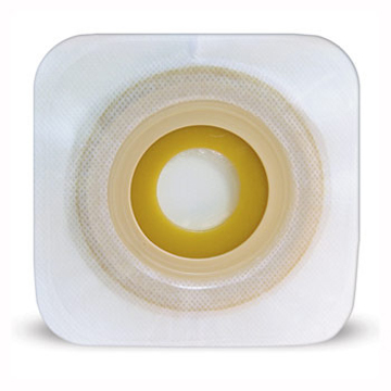 PLACCA PIANA MODELLABILE PER STOMIA DUE PEZZI 13-22MM FLANGIA 48MM CON ADESIVO IDROCOLLOIDALE 5 PEZZI - farmasconti.eu