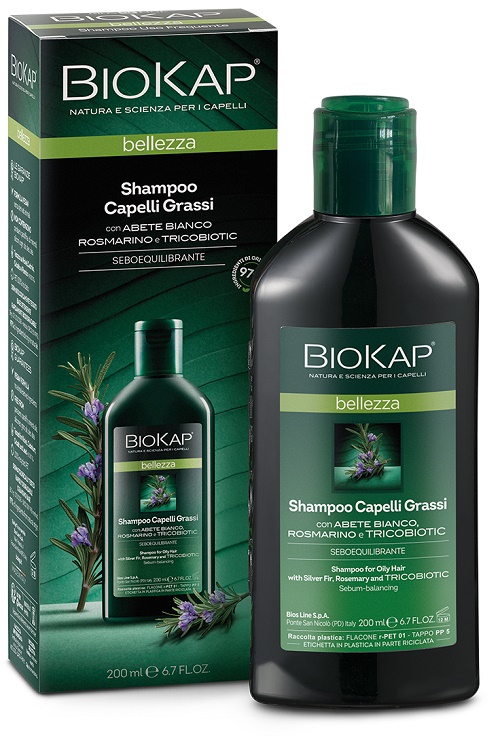 BIOKAP BELLEZZA SHAMPOO CAPELLI GRASSI CON TRICOBIOTIC 200 ML - farmasconti.eu