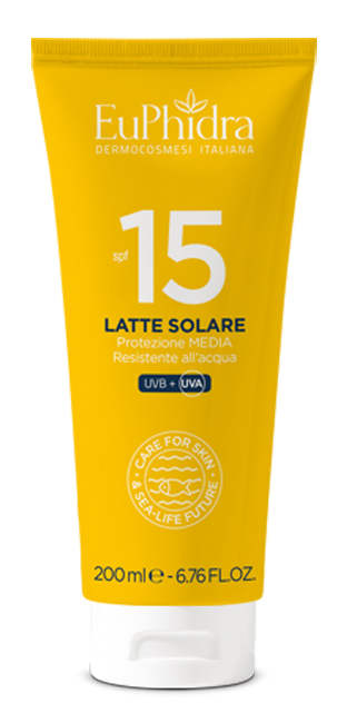 EUPHIDRA KALEIDO LATTE SOLARE SPF15 200 ML - farmasconti.eu