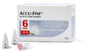 AGO PER PENNA DA INSULINA ACCU-FINE PEN NEEDLE ACCU-CHEK GAUGE 32 X 6MM 100 PEZZI - farmasconti.eu