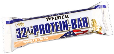 WEIDER 32% PROTEIN BARRETTA COOKIES 60 G - farmasconti.eu