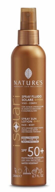 NATURE'S I SOLARI SPRAY FLUIDO BAMBINI SPF50+ 200 ML - farmasconti.eu