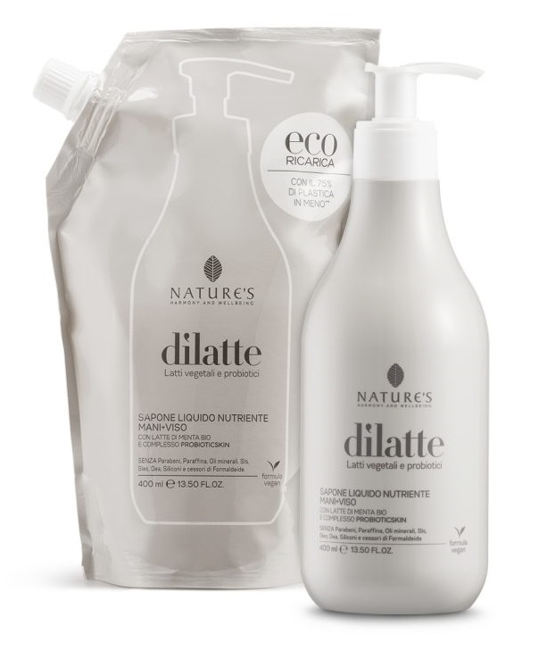 NATURE'S DILATTE SAPONE LIQUITO MANI/VISO 400 ML - farmasconti.eu