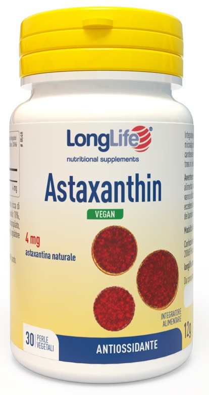 LONGLIFE ASTAXANTHIN 30 PERLE VEGETALI - farmasconti.eu