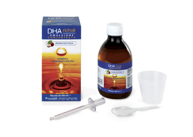 DHA RICHOIL SCIROPPO AL 25% DI DHA DI ORIGINE ALGALE GUSTO MANDORLA 30 ML - farmasconti.eu