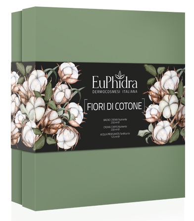EUPHIDRA COFANETTO FIORI DI COTONE CONTENENTE 1 BAGNO CREMA 1 ACQ PROFUMATA 1 - farmasconti.eu