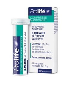PROLIFE COMPRESSE MASTICABILI INTEGRATORE ALIMENTARE IN TUBETTO CON ASTUCCIO - farmasconti.eu