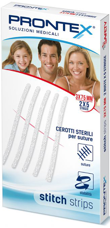 PRONTEX STITCH STRIPS 3X75 10 PEZZI - farmasconti.eu