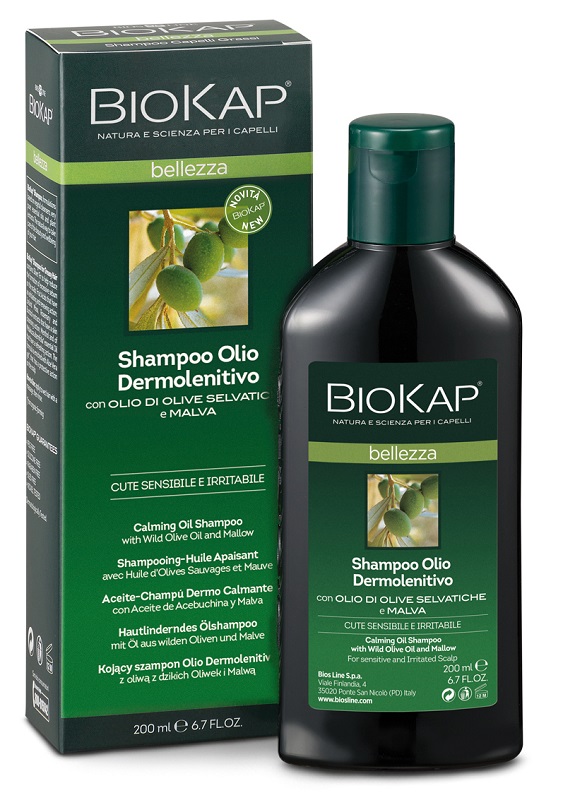 BIOKAP BELLEZZA SHAMPOO OLIO DERMOLENITIVO 200 ML BIOSLINE - farmasconti.eu