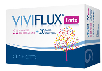 VIVIFLUX FORTE 20 COMPRESSE GASTRORESISTENTI + 20 CAPSULE LIQUID FILLER - farmasconti.eu