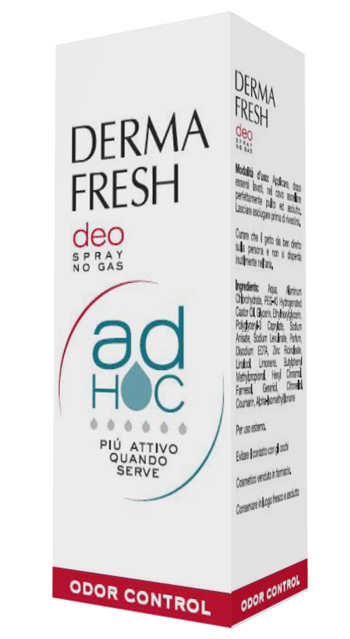 DERMAFRESH DEO SPRAY NO GAS AD HOC ODOR CONTROL DEODORANTE 100 ML - farmasconti.eu