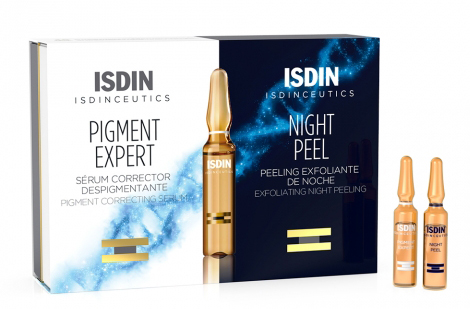 ISDINCEUTICS ROUTINE ANTIMACCHIE ISDINCEUTICS PIGMENT EXPERT 10 FIALE GIORNO + ISDINCEUTICS NIGHT PEEL 10 FIALE NOTTE - farmasconti.eu