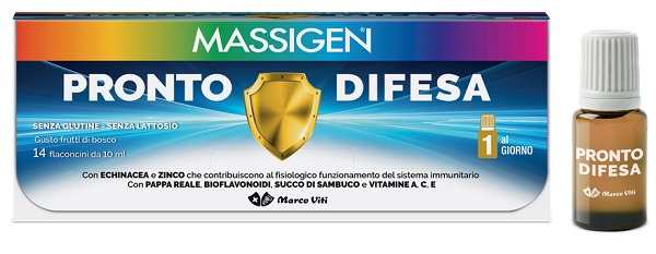 MASSIGEN PRONTO DIFESA 14 FLACONI X 10 ML - farmasconti.eu