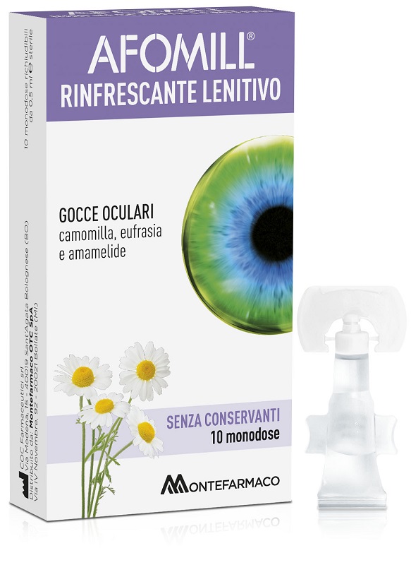 AFOMILL RINFRESCANTE SENZA CONSERVANTI 10 FIALE DA 0,5 ML - farmasconti.eu