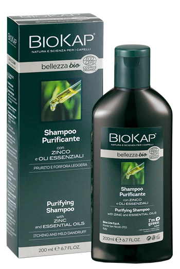 BIOKAP BELLEZZA BIO SHAMPOO PURIFICANTE COSMOS ECOCERT 200 ML BIOSLINE - farmasconti.eu
