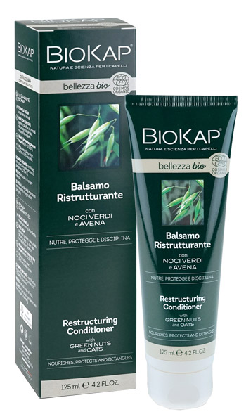 BIOKAP BELLEZZA BIO BALSAMO RISTRUTTURANTE COSMOS ECOCERT 125 ML BIOSLINE - farmasconti.eu