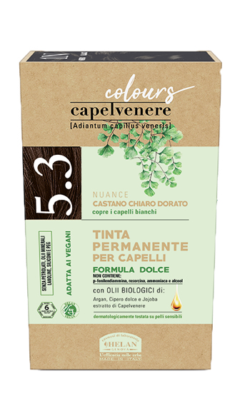 CAPELVENERE COLOURS TINTA CAPELLI 5,3N CASTANO CHIARO DORATO - farmasconti.eu