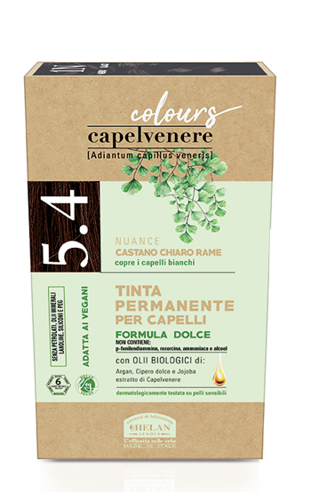 CAPELVENERE COLOURS TINTA CAPELLI 5,4N CASTANO CHIARO RAME - farmasconti.eu