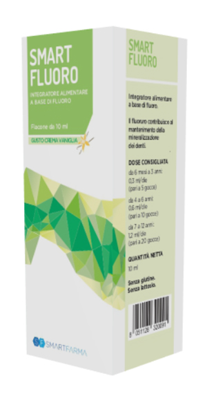 SMART FLUORO GOCCE 10 ML GUSTO CREMA VANIGLIA - farmasconti.eu