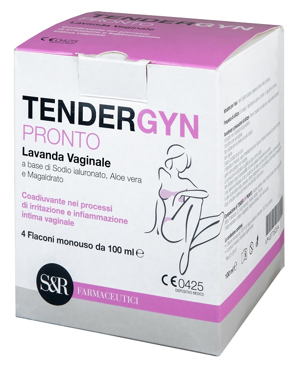 TENDERGYN PRONTO LAVANDA VAGINALE A BASE DI SODIO IALURONATO ALOE VERA E MAGARLDRATO 4X100 ML - farmasconti.eu