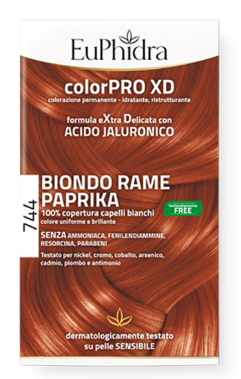 EUPHIDRA COLORPRO GEL COLORANTE CAPELLI XD 744 PAPRIKA 50 ML IN FLACONE + ATTIVANTE + BALSAMO + GUANTI - farmasconti.eu