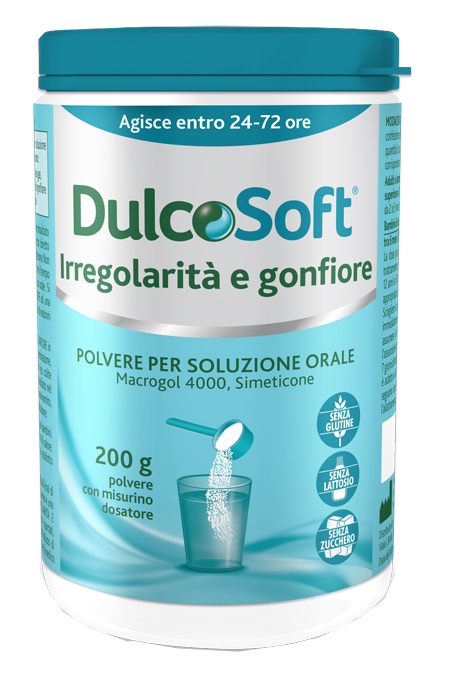 DULCOSOFT IRREGOLARITA' E GONFIORE POLVERE SOLUBILE 200 G - farmasconti.eu