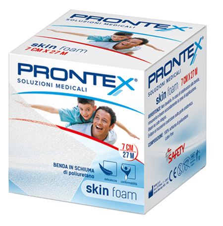 BENDA IN SCHIUMA PRONTEX SKIN FOAM M 27 X 7 CM BIANCO - farmasconti.eu