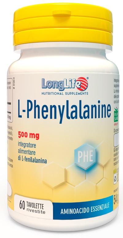 LONGLIFE L-PHENYLALANINE 500 MG 60 TAVOLETTE RIVESTITE DA 900 MG - farmasconti.eu