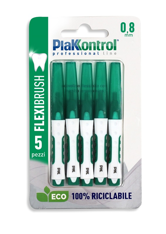 PLAKKONTROL FLEXIBRUSH SCOVOLINI INTERDENTALI 0,8 5 PEZZI - farmasconti.eu