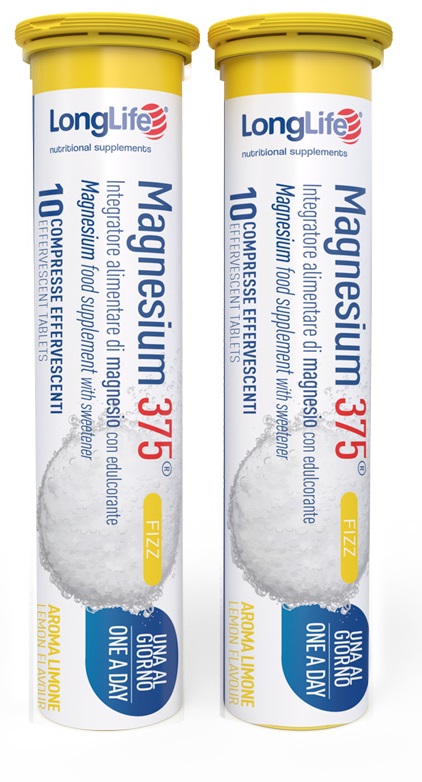 LONGLIFE MAGNESIUM 375 FIZZ 20 COMPRESSE EFFERVESCENTI DA 6,3 G - farmasconti.eu